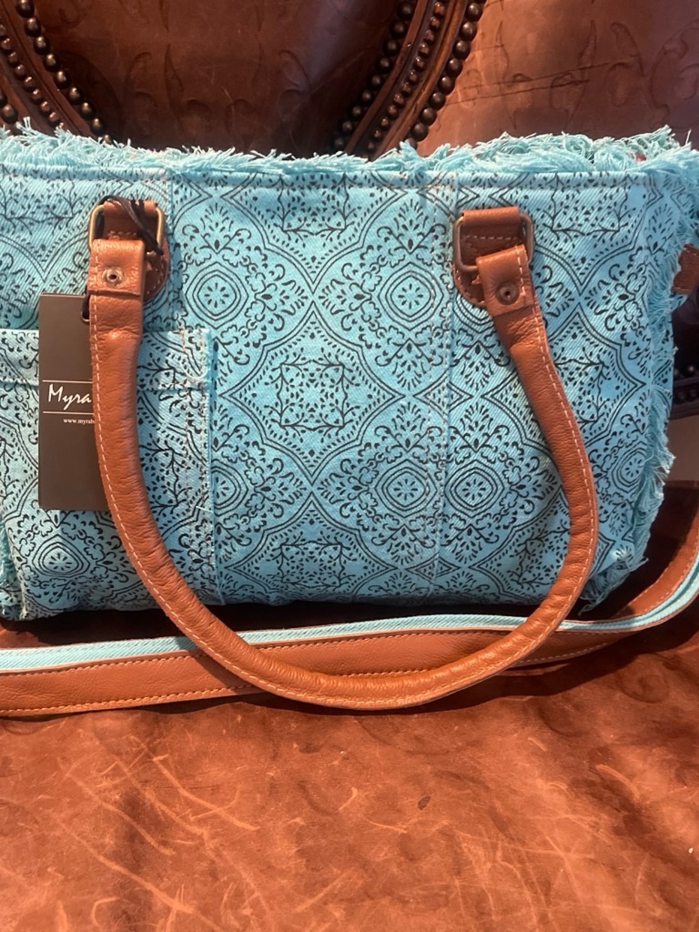 Triple Fork Ranch Weekender Set
Bag In Turquoise - Picture 3 of 3